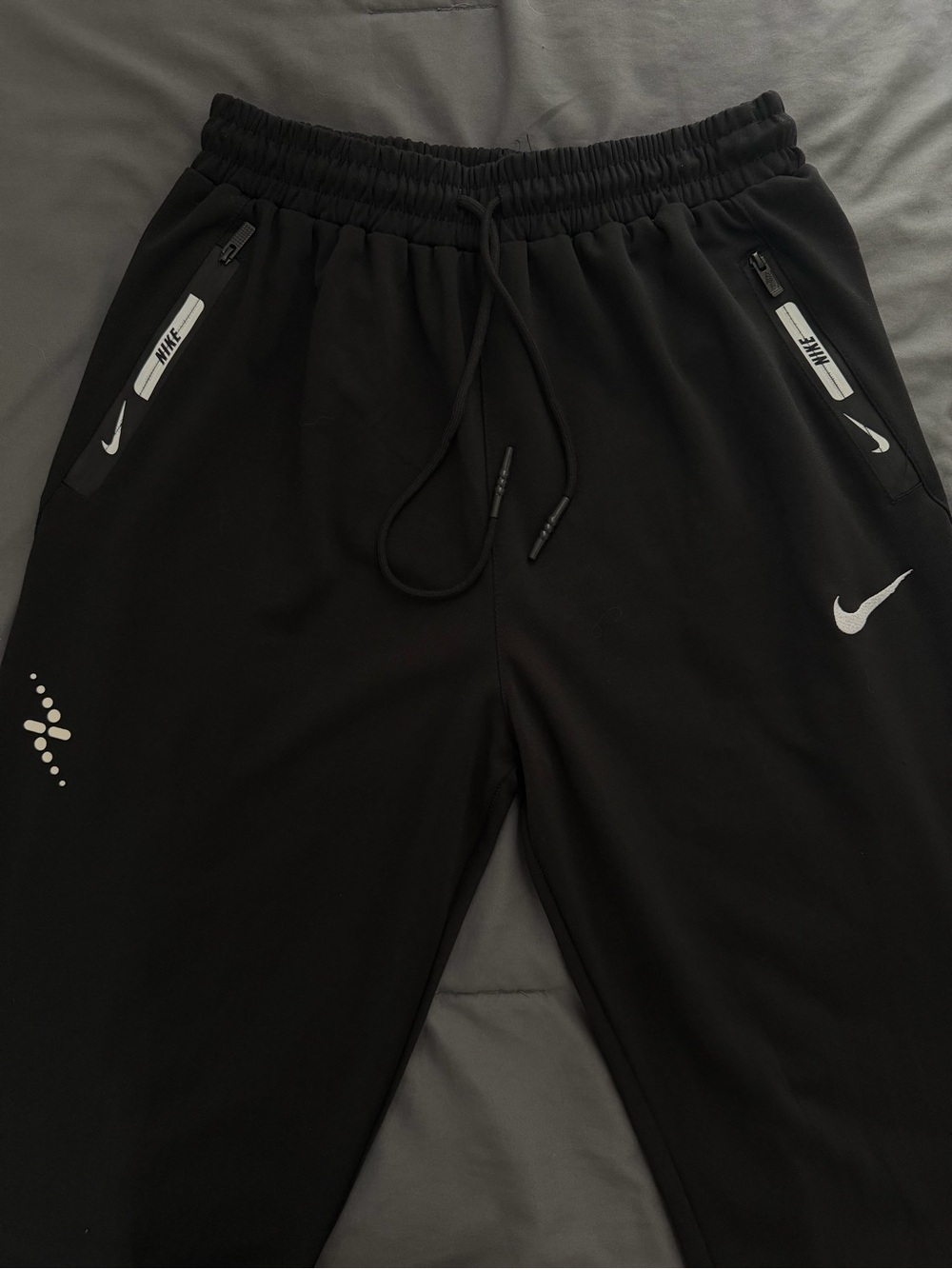 Nike Black Kids' Joggers with White Logos